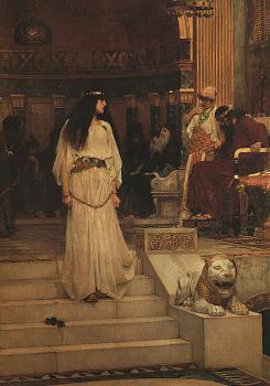 約翰 威廉姆 沃特豪斯 Mariamne Leaving the Judgement Seat of Herod 約翰 威廉姆 沃特豪斯 Mariamne Leaving the Judgement Seat of Herod